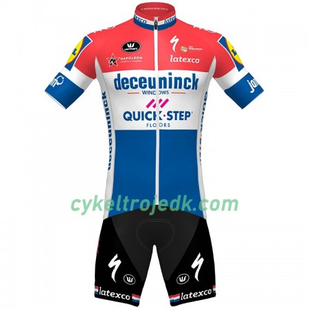 Cykeltøj + Bib Cykelshorts 2020 Quick-Step Floors Holland Mesterskaber N001